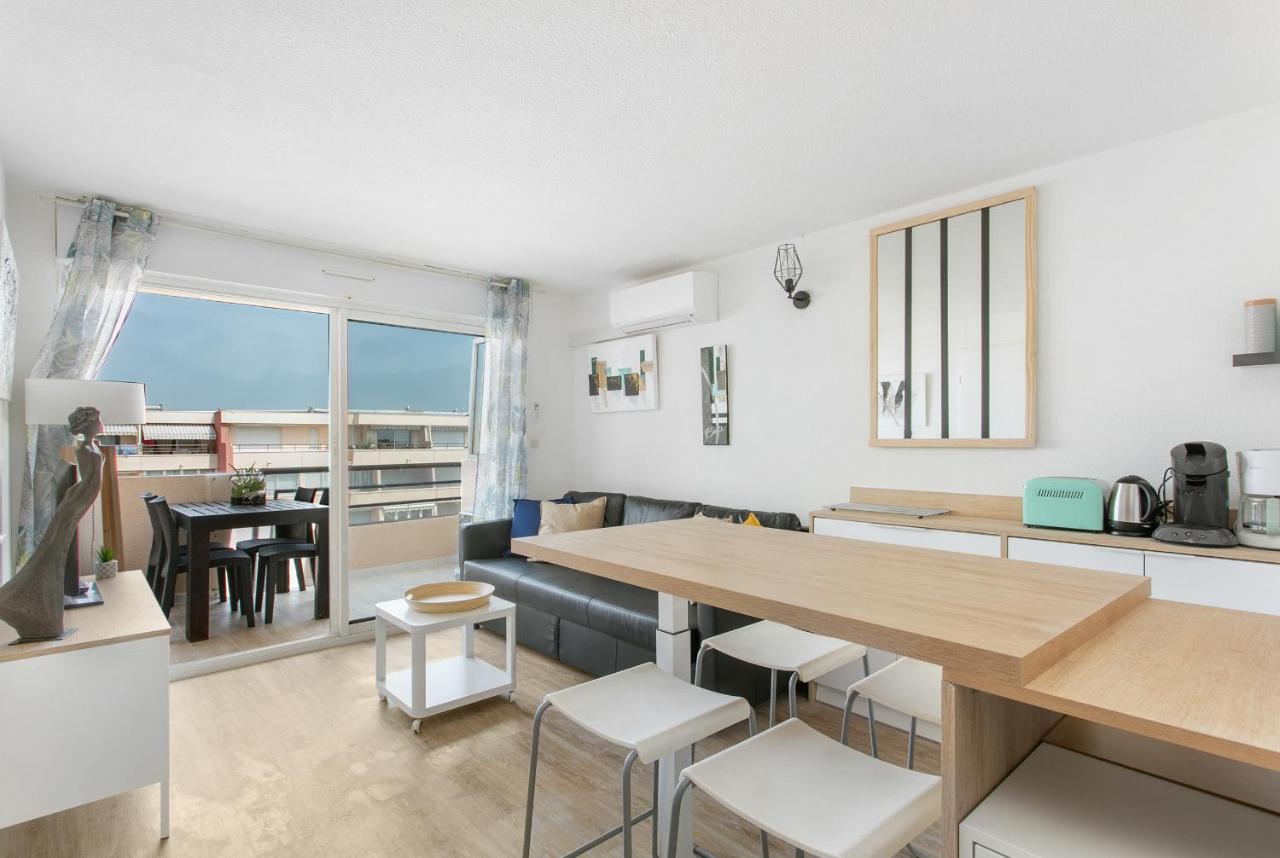 Appartement T3 Terrasse Vue Sur Mer, Piscine, Parking, Wifi Et Clim Sète Zewnętrze zdjęcie
